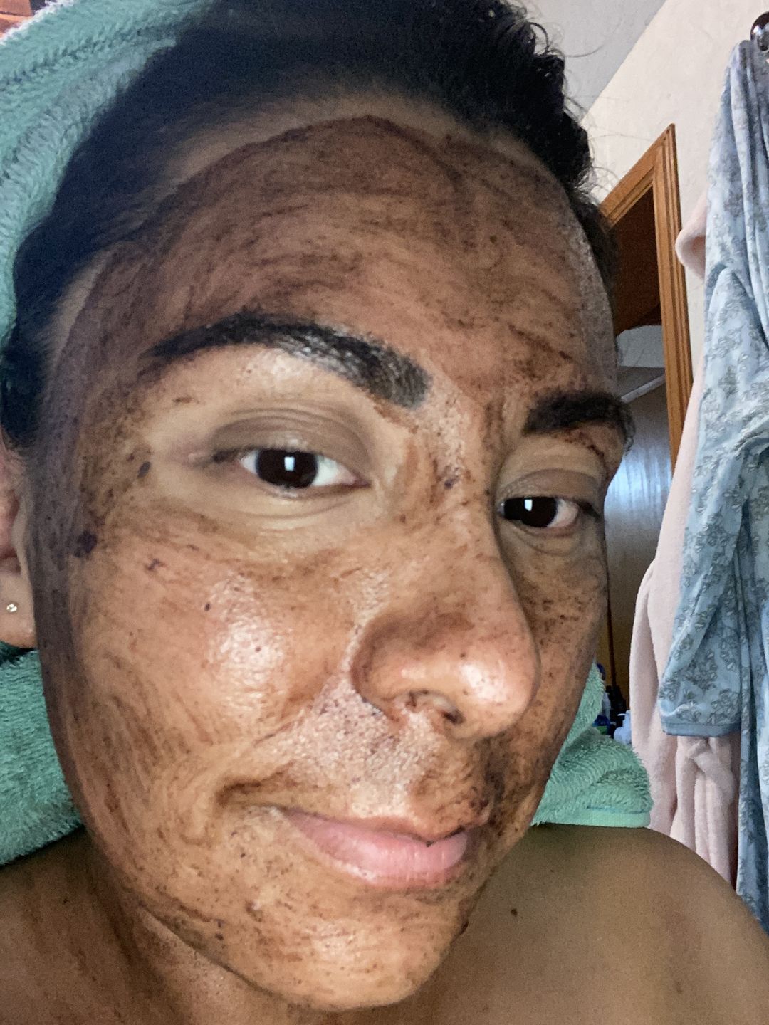 Customer photo review of Exfoliante / Mascarilla Facial de Tepezcohuite y 5 arcillas