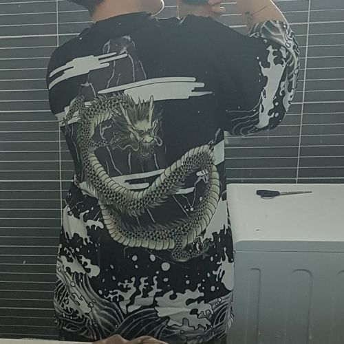 Customer photo review of Veste Kimono B&W™
