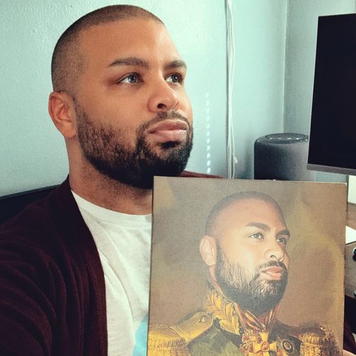 Customer photo review of The Colonel - Custom Canvas