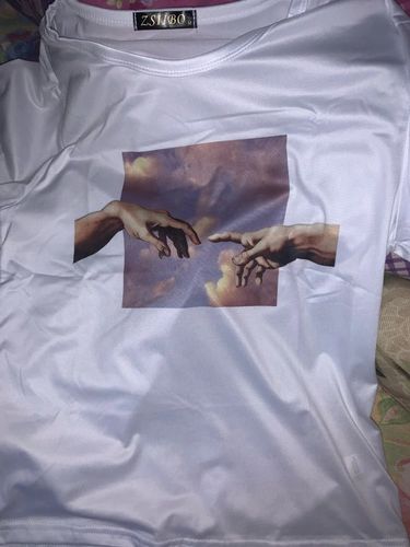 Customer photo review of Jorin Ziege T-Shirt