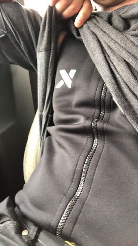 Customer photo review of Men's Zipper Heat Trapping Sweat Vest