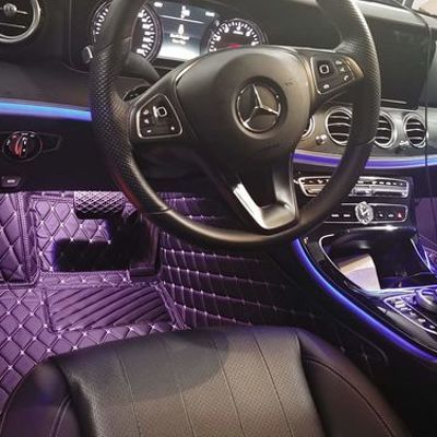 Customer photo review of Autoteppich Schwarz/Gold