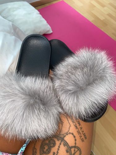 Customer photo review of Kitsune® "Fur Slides"