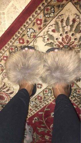 Customer photo review of Kitsune® "Fur Slides"