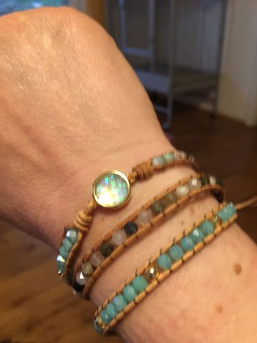 Customer photo review of Heilarmband mit opalstein