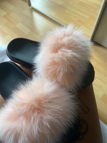 Customer photo review of Kitsune® "Fur Slides"