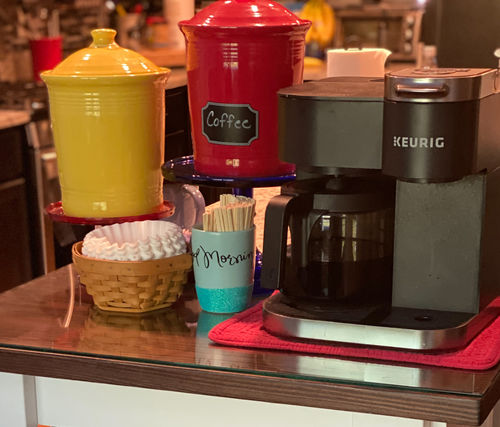 Customer photo review of Round Cake Stand & Optional Glass Dome - 11 Colors