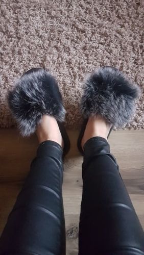 Customer photo review of Kitsune® "Fur Slides"