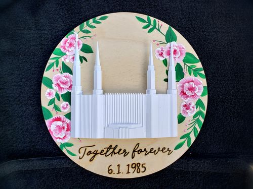 Customer photo review of DIY - Temple Wall Plaque 12" Circle