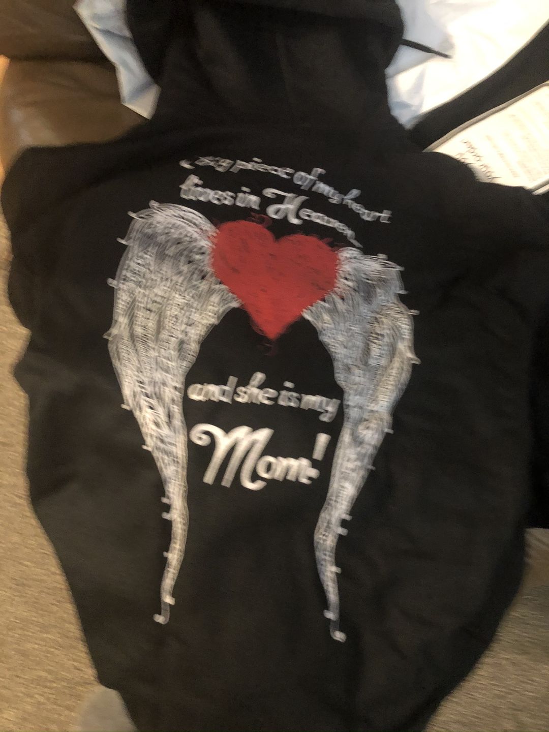 Customer photo review of Mom - A Big Piece of my Heart Hoodie