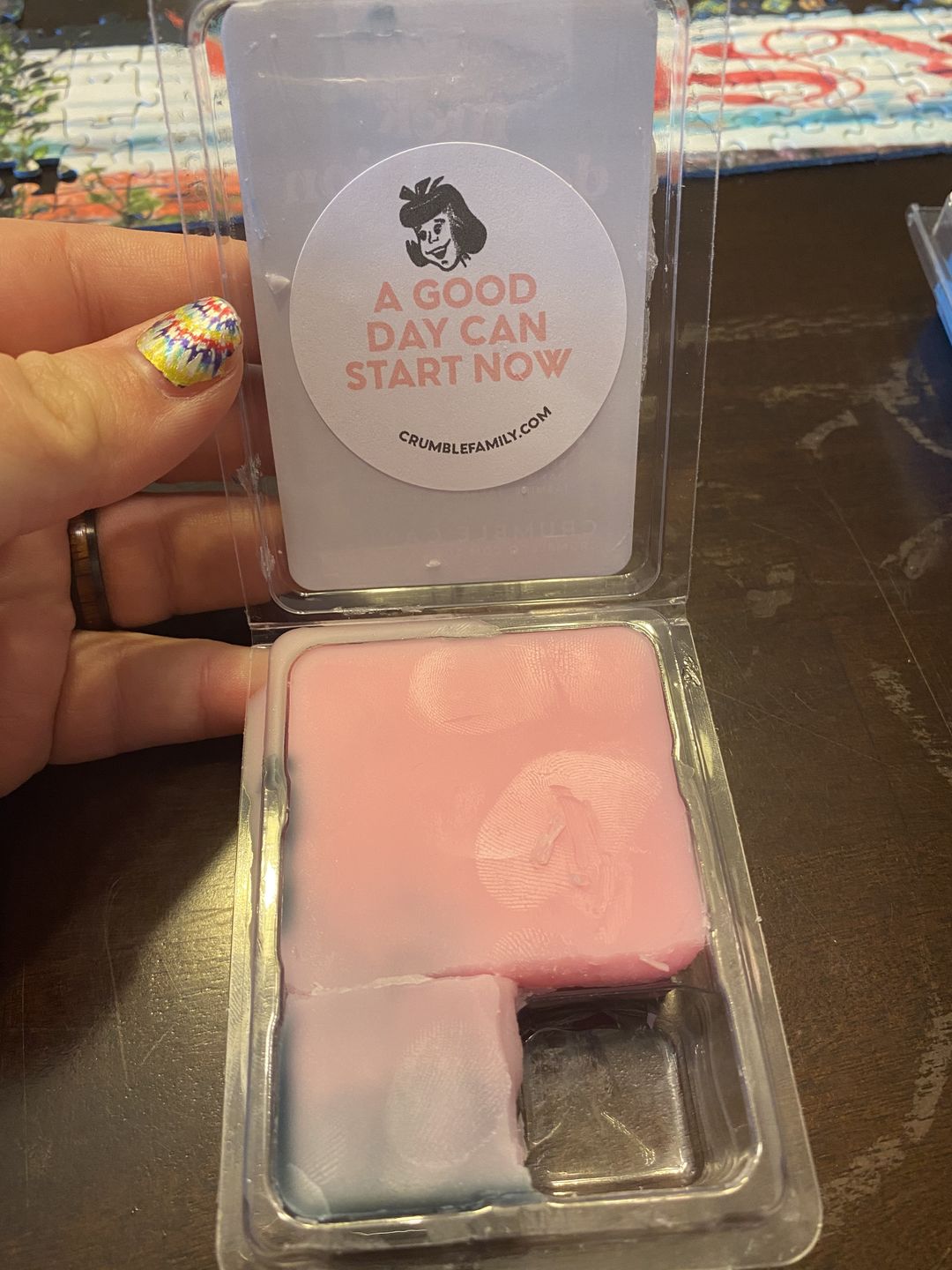 Customer photo review of Fuck Depression Wax Melts