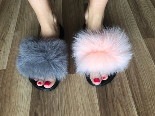 Customer photo review of Kitsune® "Fur Slides"