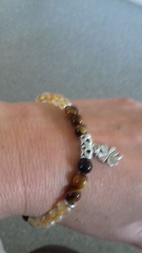 Customer photo review of BRACELET "Chance" OEIL DE TIGRE/CITRINE