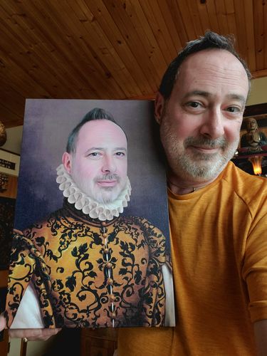 Customer photo review of The Golden Queen - Custom Canvas