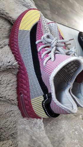 Customer photo review of Shockproof Lace Up Breathable Sneakers