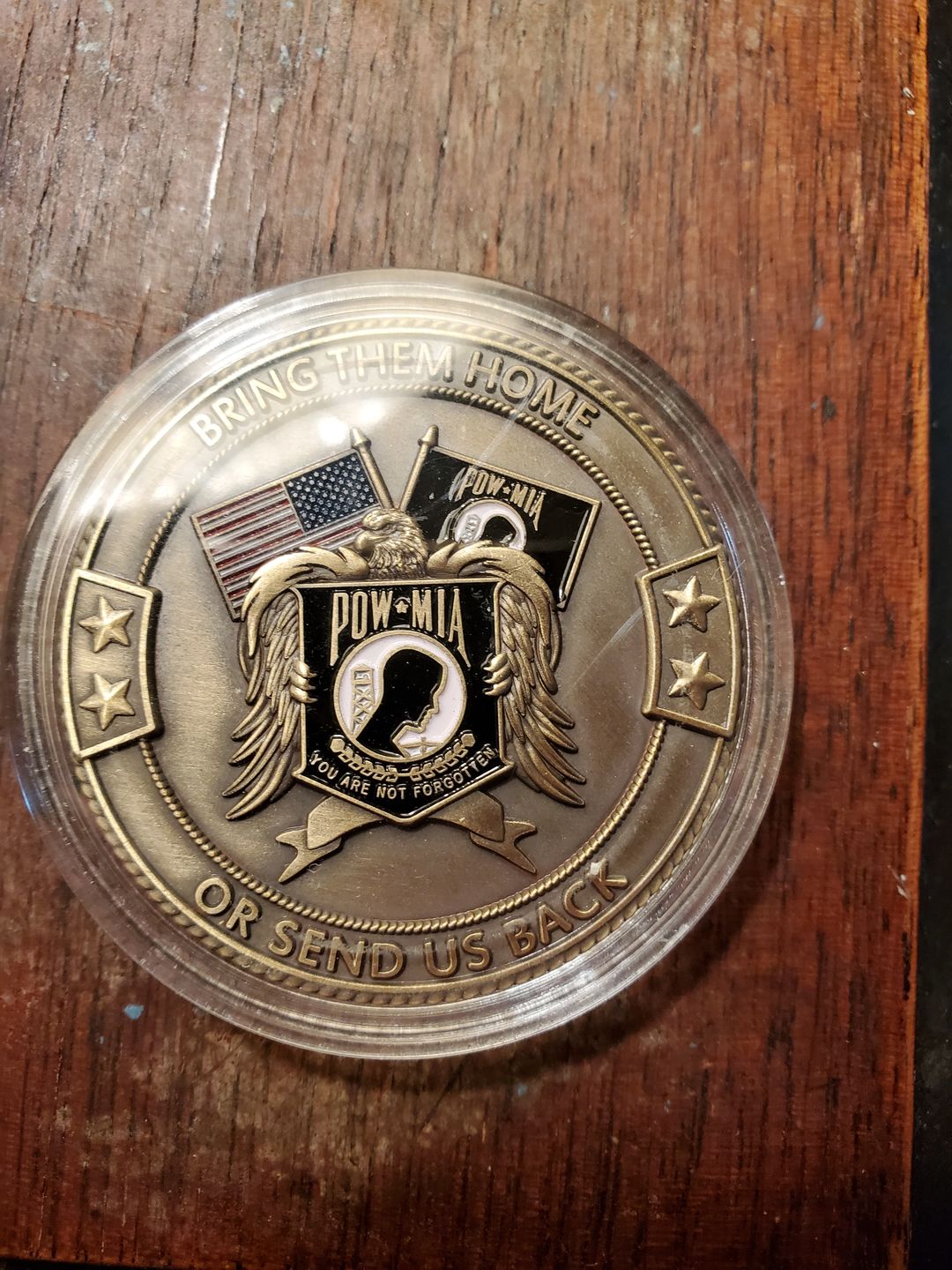 Customer photo review of POW*MIA Memorial Coin