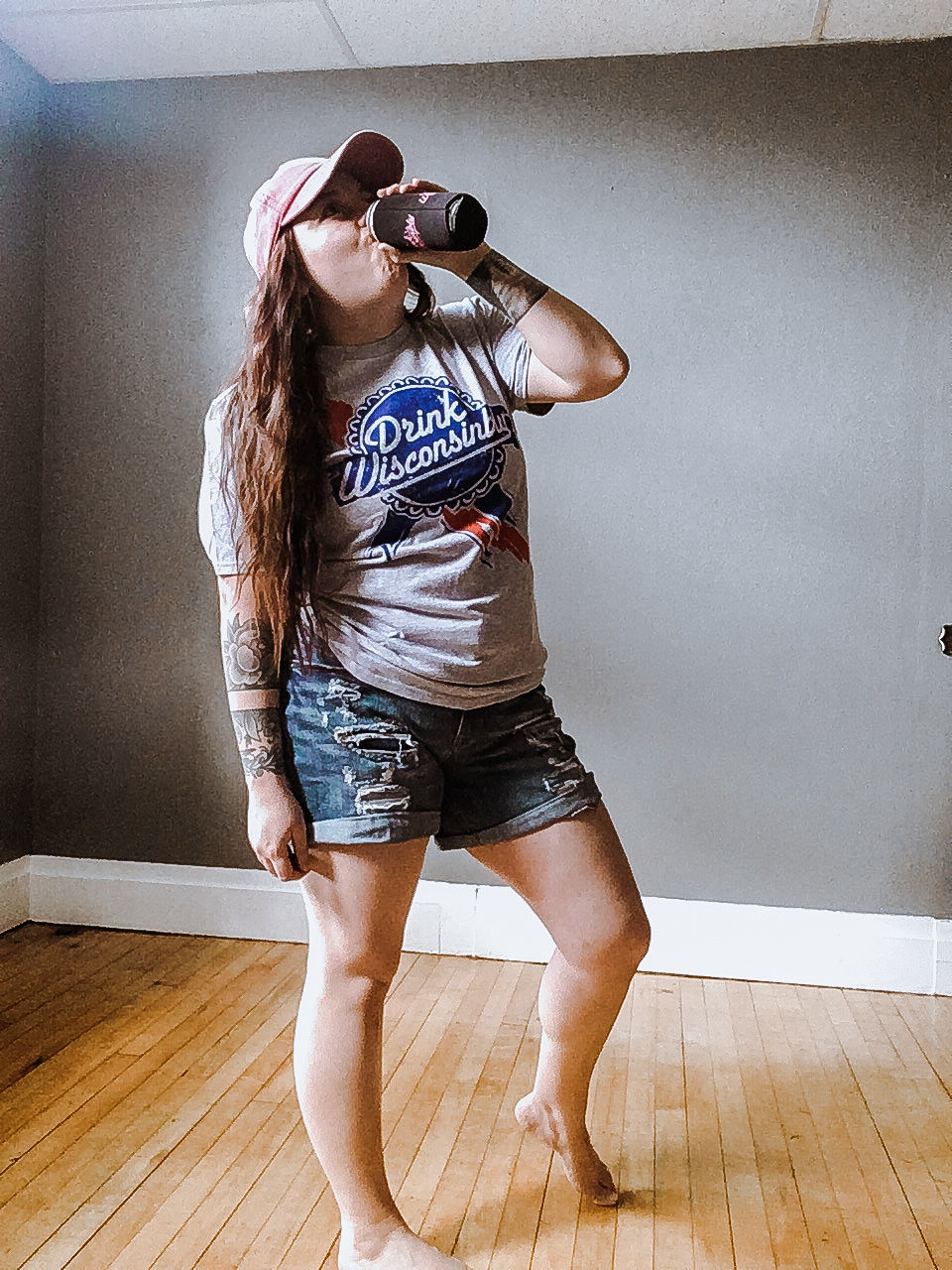 Customer photo review of "Retro Ribbon" T-Shirt