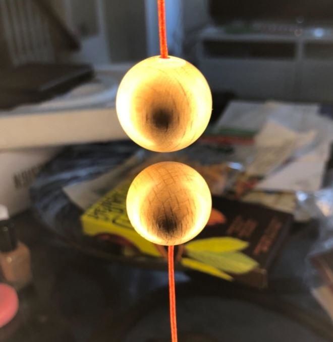Customer photo review of Magnetic Balance LED Lamp, Portable USB Rechargeable