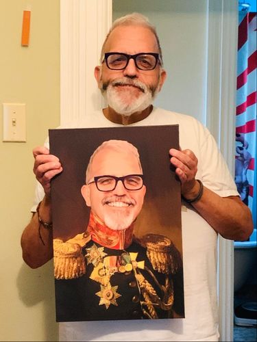 Customer photo review of The Veteran - Custom Canvas