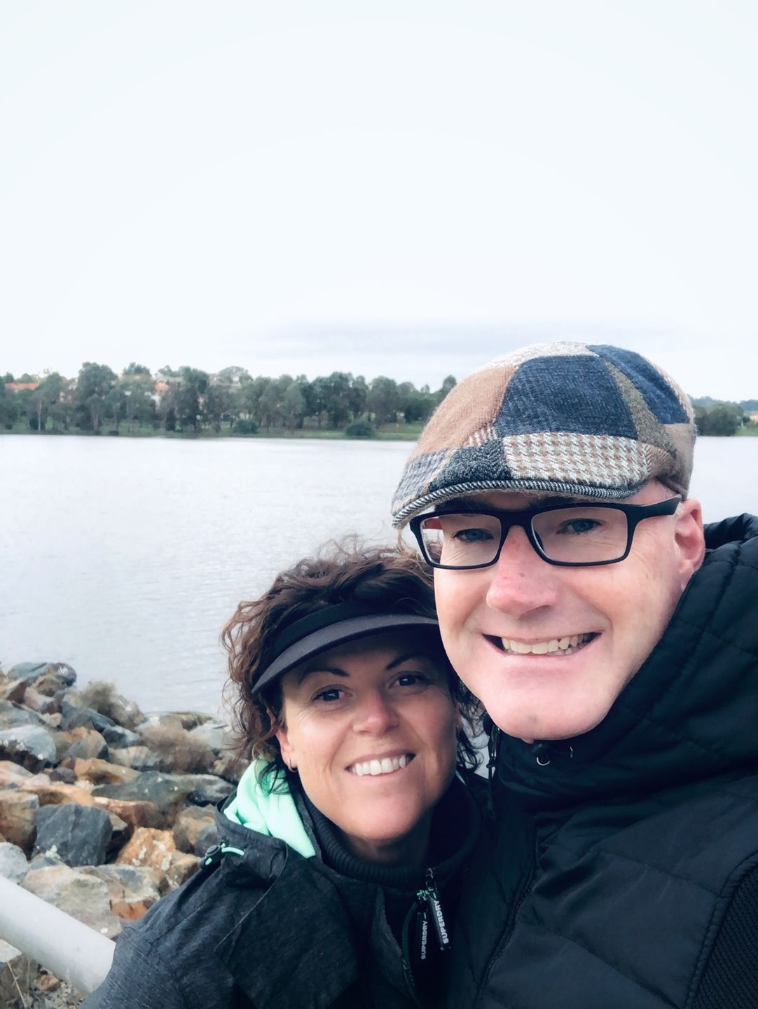 Customer photo review of Erin Cap Patchwork Tweed