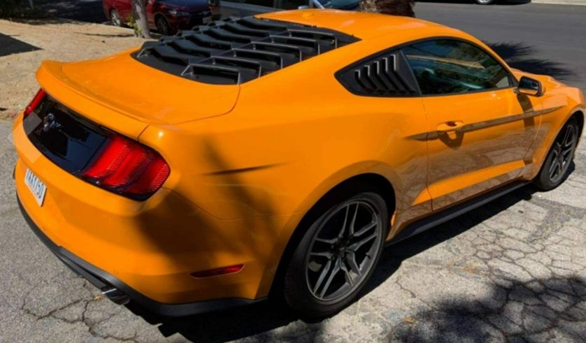 Customer photo review of Side & Rear Window Louvers Combo Lambo Style (2015 - 2019 Ford Mustang)