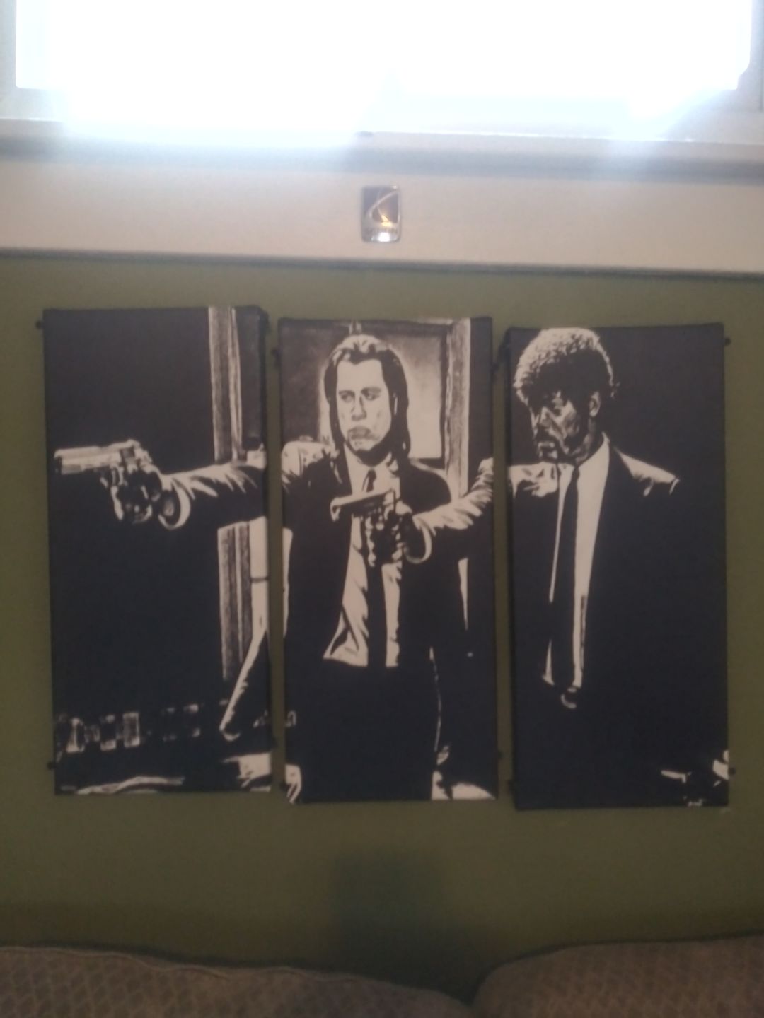 Customer photo review of Pulp Fiction Wall Art