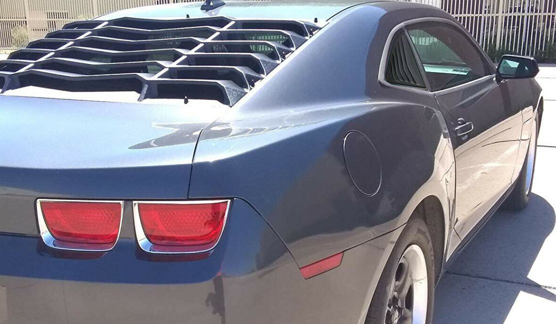 Customer photo review of Side & Rear Window Louvers Combo Lambo Style (2015 - 2019 Ford Mustang)