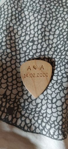 Customer photo review of Beautiful Customized Wood Name Pick