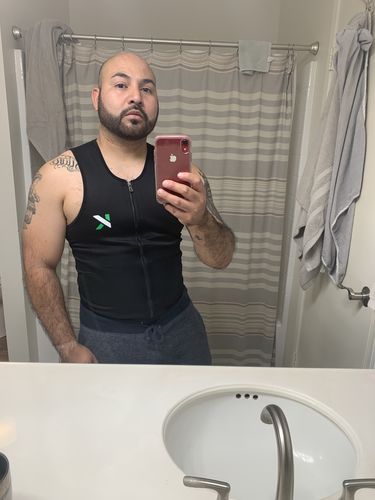 Customer photo review of Men's Zipper Neoprene Sauna Vest