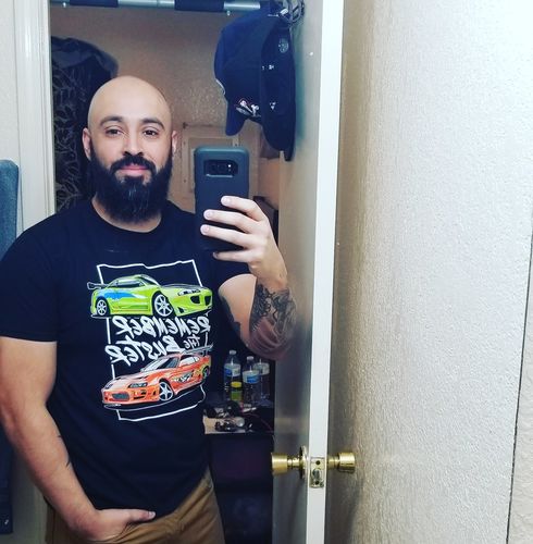 Customer photo review of Remember The Buster T-Shirt (Black/White)