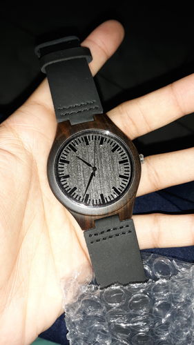 Customer photo review of Bamboo Watch