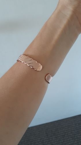 Customer photo review of Bracelet Cuivre  Adroa Africain