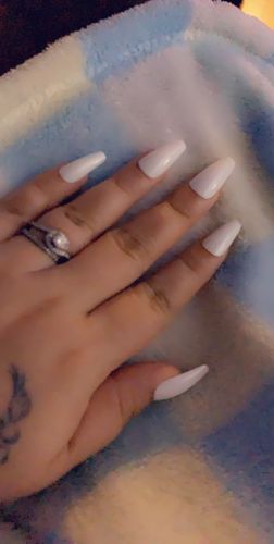 Customer photo review of INSTANT GLAM- MATTE SOLID LONG-COFFIN SET