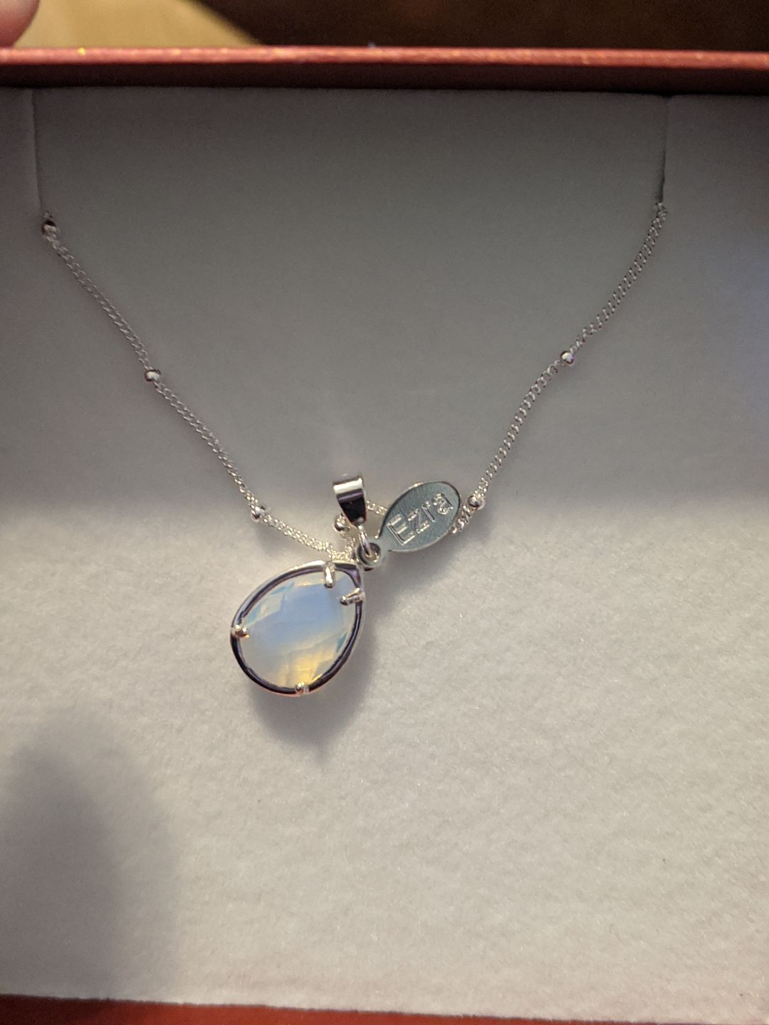 Customer photo review of "The Danique Necklace" - Name and Birthstone Necklace for Mom