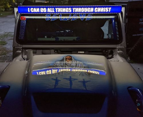 Customer photo review of Aerolidz Light Bar Cover - 50” 52” - Clear -  Dual Row