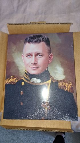 Customer photo review of The Admiral - Custom Canvas
