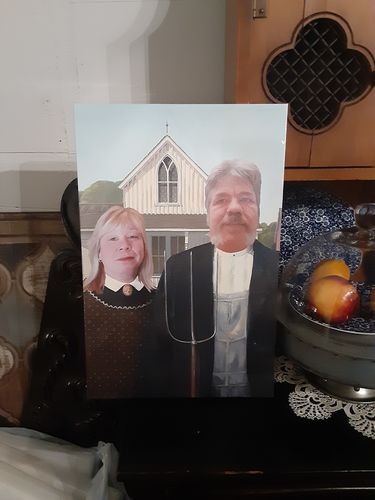 Customer photo review of The American Gothic - Custom Canvas