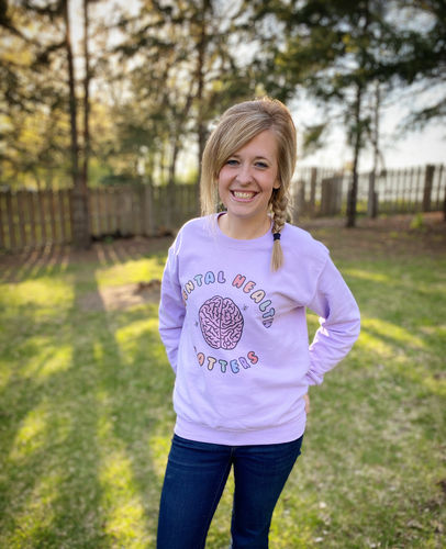 Customer photo review of Mental Health Matters (Brain) -- Sweatshirt