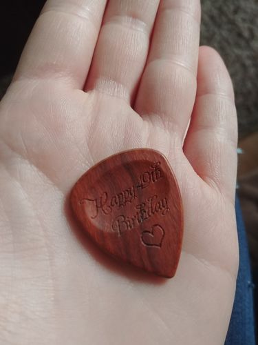 Customer photo review of Beautiful Customized Wood Name Pick