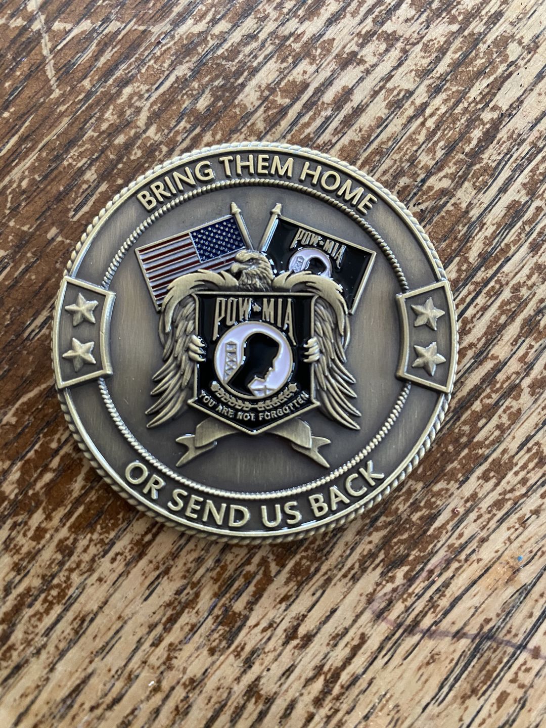 Customer photo review of POW*MIA Memorial Coin