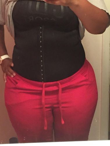 Customer photo review of Corset de Sudation Ventre Plat™
