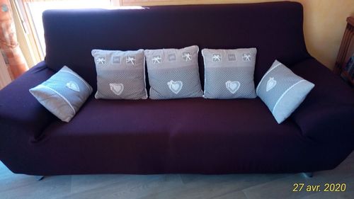 Customer photo review of Marron - Housses 100% Waterproof et Ultra résistantes Extensibles de Fauteuil et Canapé - La Maison des Housses