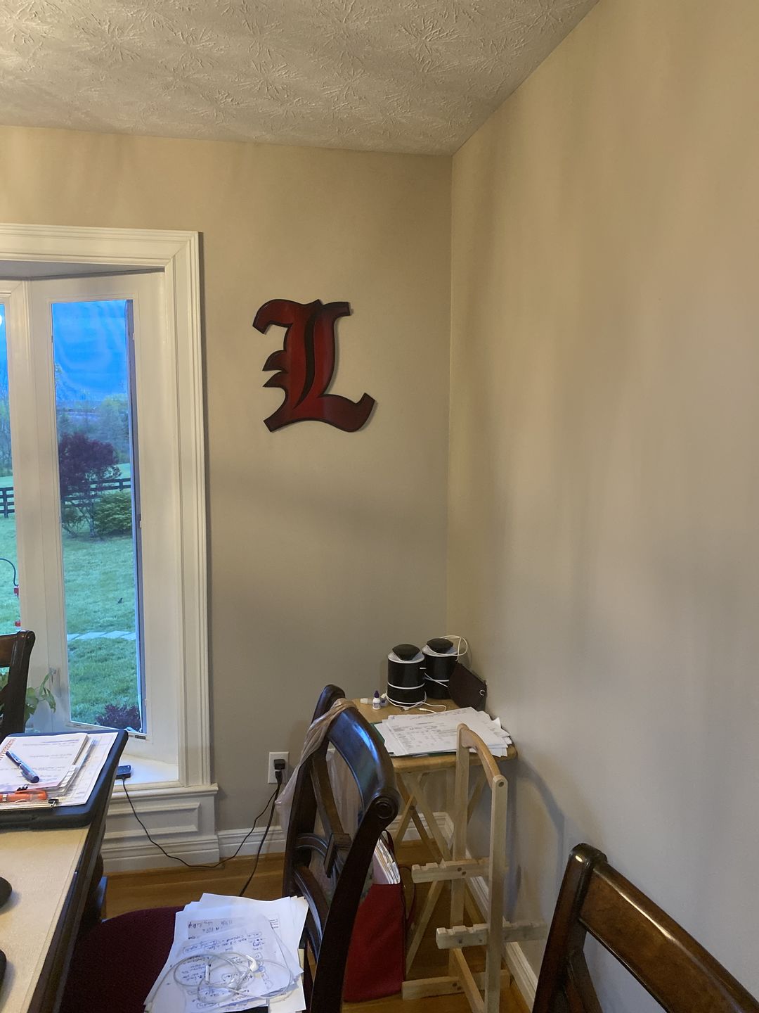Customer photo review of University of Louisville "L" 3D Vintage Metal Artwork