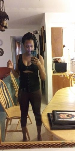 Customer photo review of Corset de Sudation Ventre Plat™