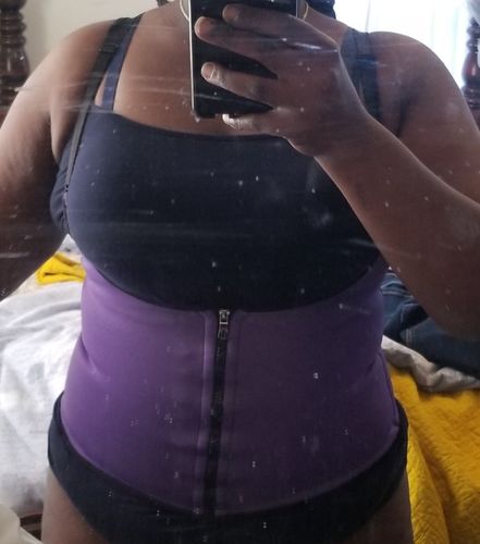 Customer photo review of Corset de Sudation Ventre Plat™