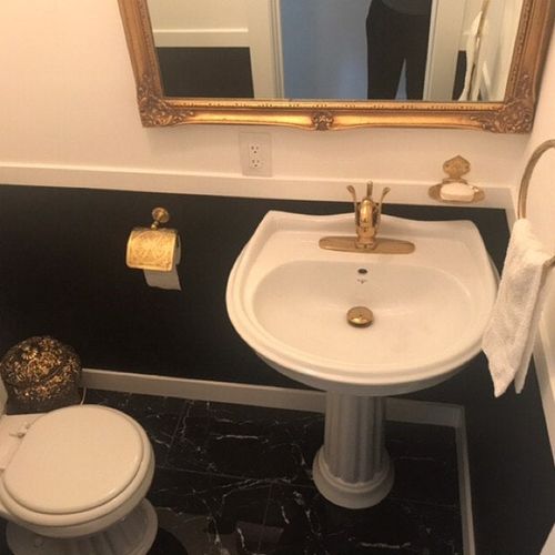 Customer photo review of Solid Copper Sink, Drop In Vintage Kitchen Island Sink