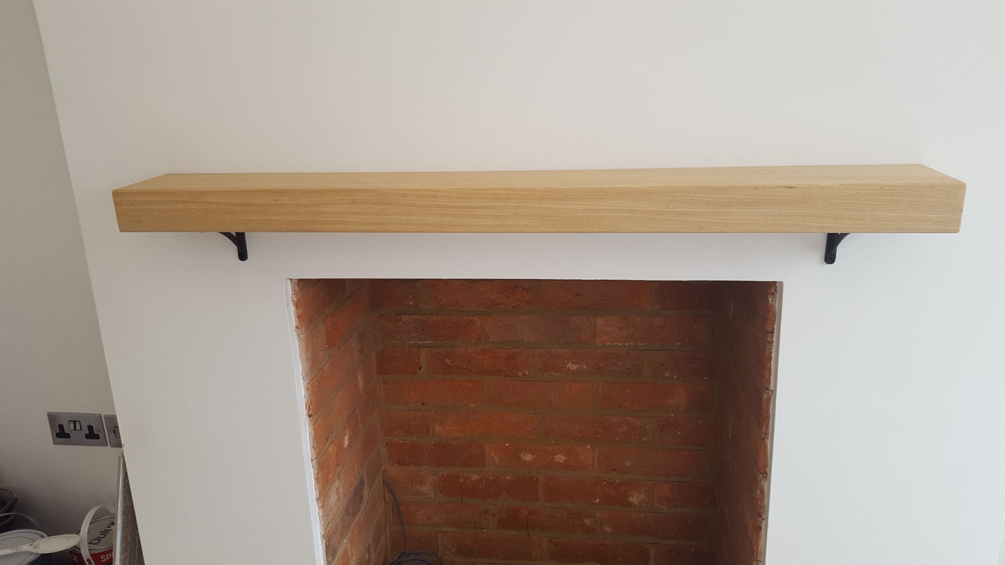 Customer photo review of 4.5 Inch Ironbridge Cast Iron Shelf Bracket
