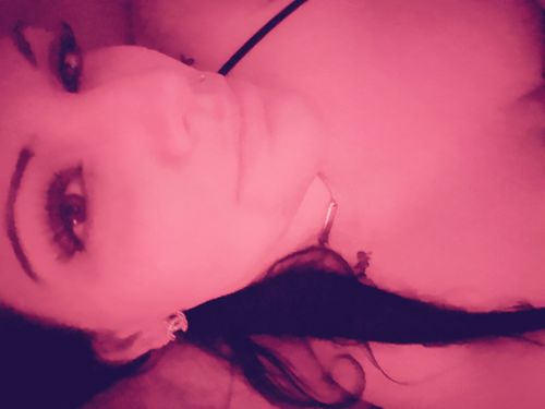 Customer photo review of Cubic Zirconia CC Initial Studs Earrings