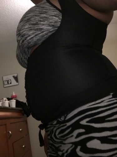 Customer photo review of Corset de Sudation Ventre Plat™