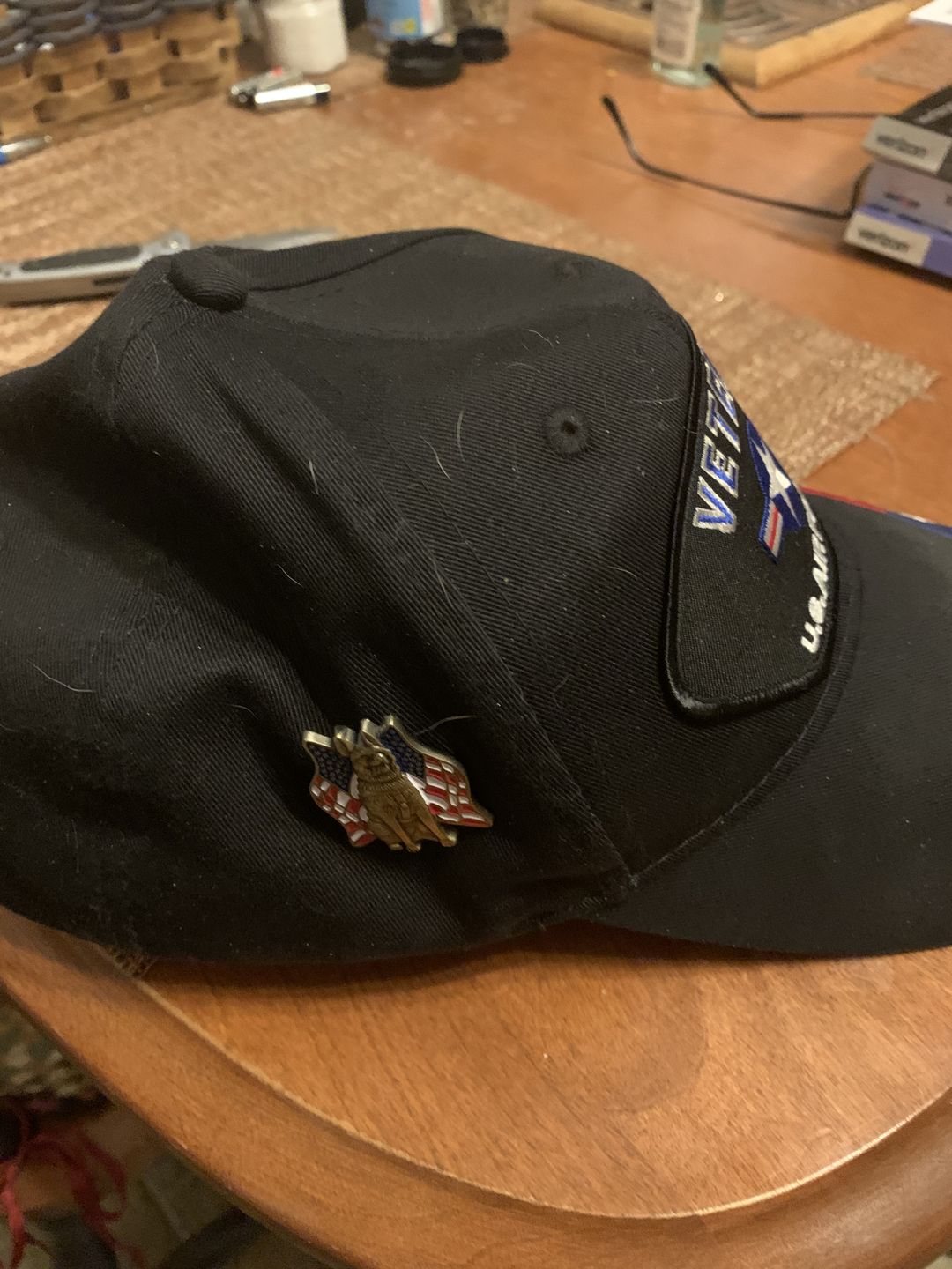 Customer photo review of K-9 Veteran Pin